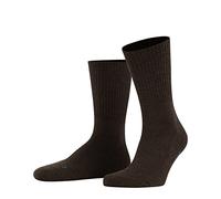 FALKE Walkie Light U So Wool Plain Socks, Opaque, Brown Dark 5450, 4-5