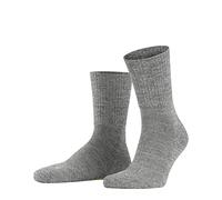 FALKE Walkie Light U So Wool Plain Socks, Grey Graphite Melange 3060, 11-12.5