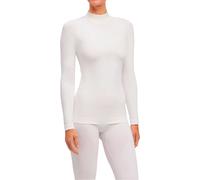 FALKE Women's Warm Turtleneck W L/s Sh Functional Yarn Quick Dry 1 Piece Base Layer Top, White 2860, S