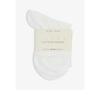 FALKE Women's Cotton Touch W Sso Thin Plain 1 Pair Socks, White 2000, 2.5-5