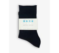 Falke Womens 3000 Black Active Breeze Stretch-lyocell-blend Socks 6/9
