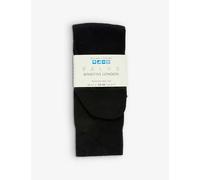 Falke Womens 3000 Black Sensitive London Stretch-cotton-blend Socks 2/5
