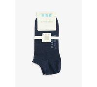 FALKE Women's Active Breeze W Sn Lyocell Low-Cut Plain 1 Pair Trainer Socks, Blue Navy Melange 6127, 5.5-8