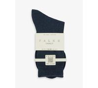 Falke Womens 6499 Vyblue Family Brand-print Stretch-cotton Blend Socks 2/5