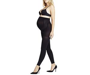 FALKE Women's 9 Months 80 DEN W Le Opaque For Pregnancy 1 Pair Leggings, Black 3009, L