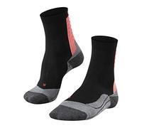 FALKE Women's Achilles W So Lyocell Functional Yarn Protects The Tendon Running Socks 1 Pair, Black 3008, 5.5-6.5