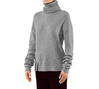 FALKE Women's Au Long Sleeve Sweater, Womens, Long Sleeves, 37202, Heather-Grey, XL