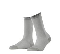 FALKE Women's Bold Dot W So Cotton Plain 1 Pair Socks, Grey Silver 3290, 2.5-5