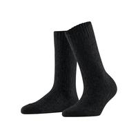 FALKE Women's Brick Wall W So Alpaca Wool Plain Socks 1 Pair, Black 3000, 5.5-8
