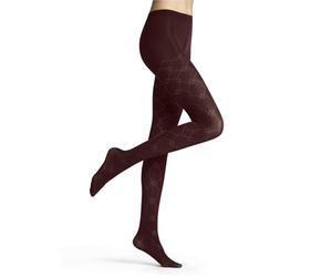 FALKE Women's Check Mate 60 DEN Tights Semi-Opaque Patterned Fine Soft Yarn 1 Pair