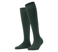 FALKE Women's ClimaWool W Kh Temperature-Regulating Long Plain 1 Pair Knee-High Socks, Green Hunter 7441, 7-8