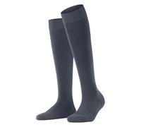 FALKE Women's ClimaWool W Kh Temperature-Regulating Long Plain 1 Pair Knee-High Socks, Grey Steel 3250, 5.5-6.5