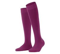 FALKE Women's ClimaWool W Kh Temperature-Regulating Long Plain 1 Pair Knee-High Socks, Red Berry 8390, 7-8