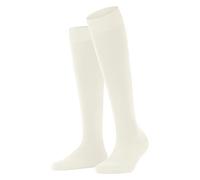FALKE Women's ClimaWool W Kh Temperature-Regulating Long Plain 1 Pair Knee-High Socks, White Off-White 2040, 4-5