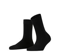 FALKE Women's ClimaWool W So Temperature-Regulating Plain 1 Pair Socks, Black 3000, 7-8