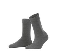 FALKE Women's ClimaWool W So Temperature-Regulating Plain 1 Pair Socks, Grey Light Melange 3216, 5.5-6.5