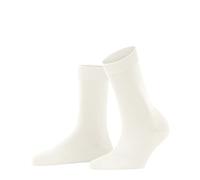 FALKE Women's ClimaWool W So Temperature-Regulating Plain Socks 1 Pair, White Off-White 2040, 4-5