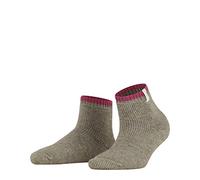 FALKE Women's Cosy Plush W Hp Wool Alpaca Patterned Socks 1 Pair, Brown Nut Melange 4770, 5.5-8
