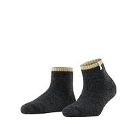 FALKE Women's Cosy Plush W Sso Wool Alpaca Patterned 1 Pair Socks, Grey Anthracite Melange 3081, 5.5-8