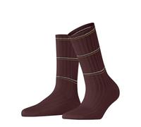 FALKE Women's Cosy Wool Boot W So Viscose Cashmere Plain 1 Pair Socks, Brown Cayenne 5950 Stripe, 2.5-5