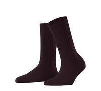 FALKE Women's Cosy Wool Boot W So Viscose Cashmere Plain 1 Pair Socks, Red Barolo 8596, 5.5-8