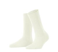 FALKE Women's Cosy Wool Boot W So Viscose Cashmere Plain 1 Pair Socks, White Off-White 2040, 2.5-5
