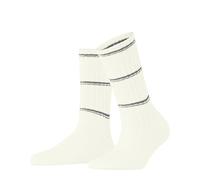 FALKE Women's Cosy Wool Boot W So Viscose Cashmere Plain Socks, White Off-White 2040 Stripe, 5.5-8