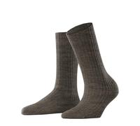 FALKE Women's Cosy Wool Boot W So Viscose Cashmere Plain Socks 1 Pair, Brown Porto Melange 5201, 5.5-8