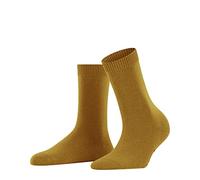 FALKE Women's Cosy Wool W SO Thick Warm Plain 1 Pair Socks, Yellow (Amber 1851), 2.5-5