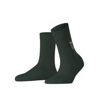 FALKE Women's Cosy Wool W So Viscose Cashmere Plain 1 Pair Socks, Green Hunter 7441 Ho Ho Ho, 5.5-8