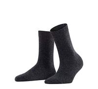 FALKE Women's Cosy Wool W So Viscose Cashmere Plain 1 Pair Socks, Grey Anthracite Melange 3089-O, 2.5-5