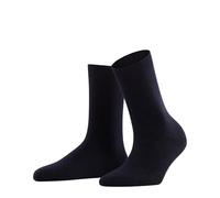 FALKE Women's Cosy Wool W So Viscose Cashmere Plain Socks 1 Pair, Blue Dark Navy 6375, 2.5-5