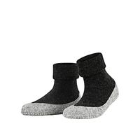 FALKE Women's Cosyshoe W Hp Wool Grips On Sole 1 Pair Grip socks, Grey Anthracite Melange 3099, 7/8 UK