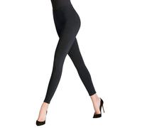 Falke Womens Cotton Seamless Leggings - Graphite Grey