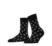 FALKE Women's Cotton Touch Special Edition W So Cotton Patterned Socks 1 pair, Black 3000, 2.5-5
