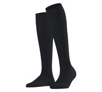 FALKE Women's Cotton Touch W Kh Thin Long Plain Knee-High Socks 1 Pair, Grey Graphite 3146, 2.5-5