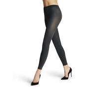 FALKE Women's Cotton Touch W Le Opaque Plain 1 Pair Leggings, Grey Graphite 3146, M-L