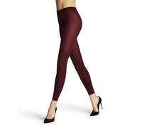 FALKE Women's Cotton Touch W LE Opaque Plain 1 Pair Leggings, Red (Barolo 8596) new - eco-friendly, XL