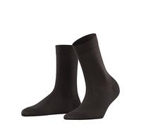 FALKE Women's Cotton Touch W So Thin Plain 1 Pair Socks, Brown Dark 5233, 5.5-8