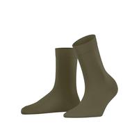 FALKE Women's Cotton Touch W So Thin Plain 1 Pair Socks, Green Crocodile 7503, 2.5-5