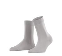 FALKE Women's Cotton Touch W SO Thin Plain 1 Pair Socks, Grey (Silver 3290), 2.5-5