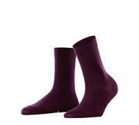 FALKE Women's Cotton Touch W So Thin Plain 1 Pair Socks, Red Barolo 8596, 5.5-8