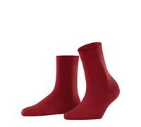 FALKE Women's Cotton Touch W So Thin Plain 1 Pair Socks, Red Scarlet 8228, 2.5-5