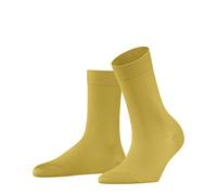 FALKE Women's Cotton Touch W So Thin Plain 1 Pair Socks, Yellow Mustard 1187, 2.5-5