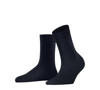 FALKE Women's Cotton Touch W So Thin Plain Socks 1 Pair, Blue Space 6116, 2.5-5