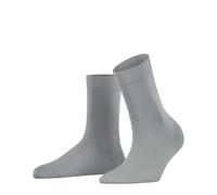 FALKE Women's Cotton Touch W So Thin Plain 1 Pair Socks, Grey Silver 3203, 2.5-5