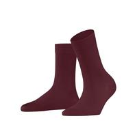 FALKE Women's Cotton Touch W So Thin Plain Socks 1 Pair, Red Ruby 8830, 5.5-8