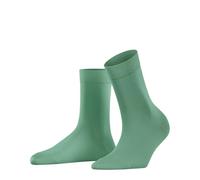 FALKE Women's Cotton Touch W So Thin Plain Socks 1 Pair, Turquoise Oceangreen 7506, 2.5-5