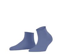 FALKE Women's Cotton Touch W Sso Thin Plain 1 Pair Socks, Blue Smoky 6483, 2.5-5