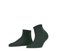 FALKE Women's Cotton Touch W Sso Thin Plain 1 Pair Socks, Green Hunter 7441, 2.5-5